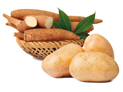 Kartoffel und Maniok