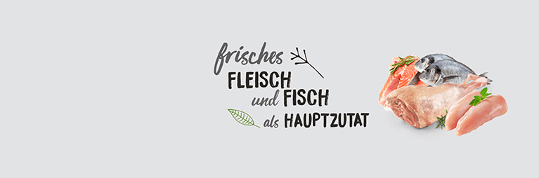 Wir verwenden frisches fleisch und fisch