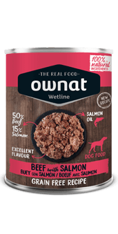 OWNAT WETLINE Beef and Salmon (DOG) 395g