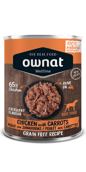 OWNAT WETLINE Chicken with Carrots (DOG) 395g