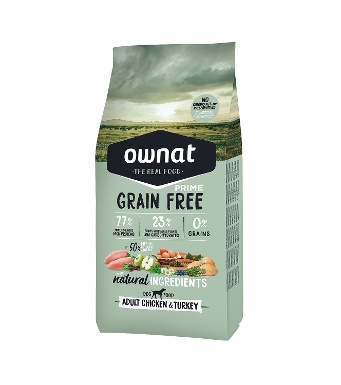 OWNAT GF PRIME ADULT CHICKEN&TURKEY (DOG)