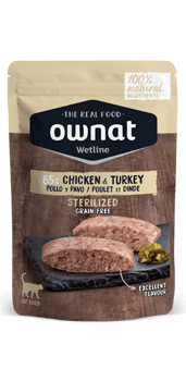 OWNAT WETLINE STERILIZED Chicken & Turkey (CAT) 85g