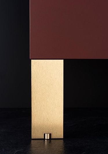 Bouton de meuble rond en marbre Terrazzo moutarde - Boutons Mandarine