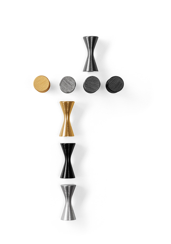 Aluminium knob DIABOLO 0497 | Viefe