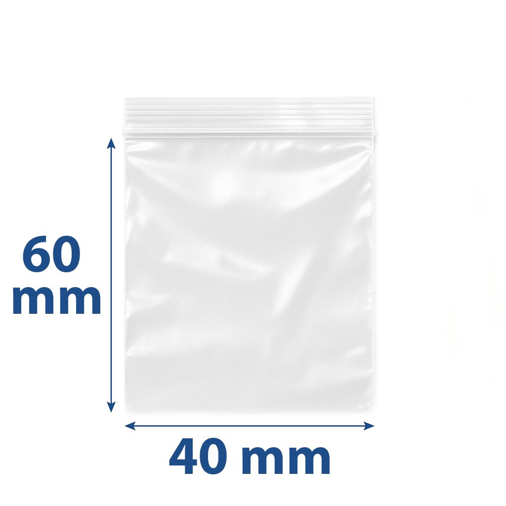 Bolsa zip 4x6cm con cierre hermético reutilizable