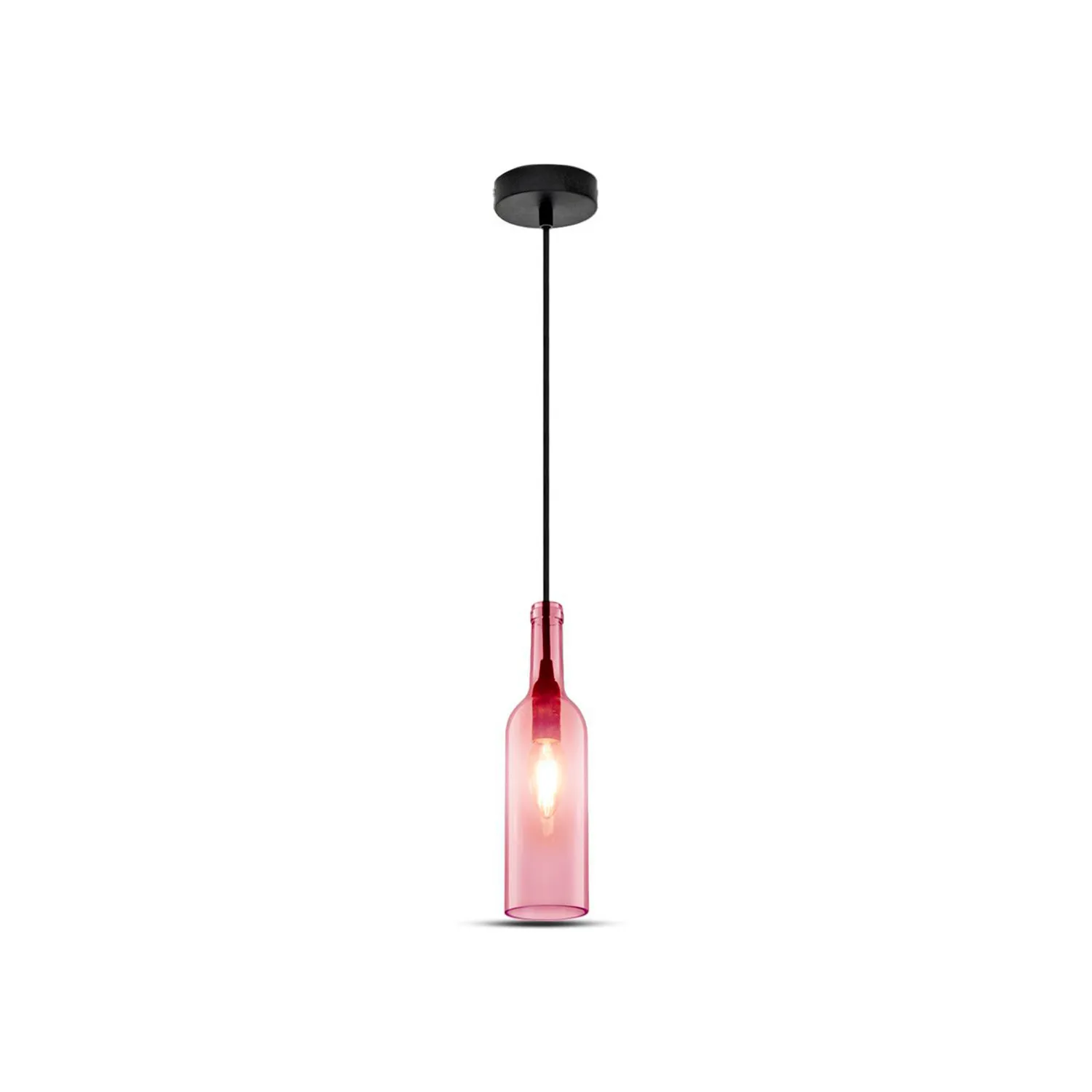 Botella Led Rosa Lampara Colgante Botella Rosa V-TAC Estilo Joven