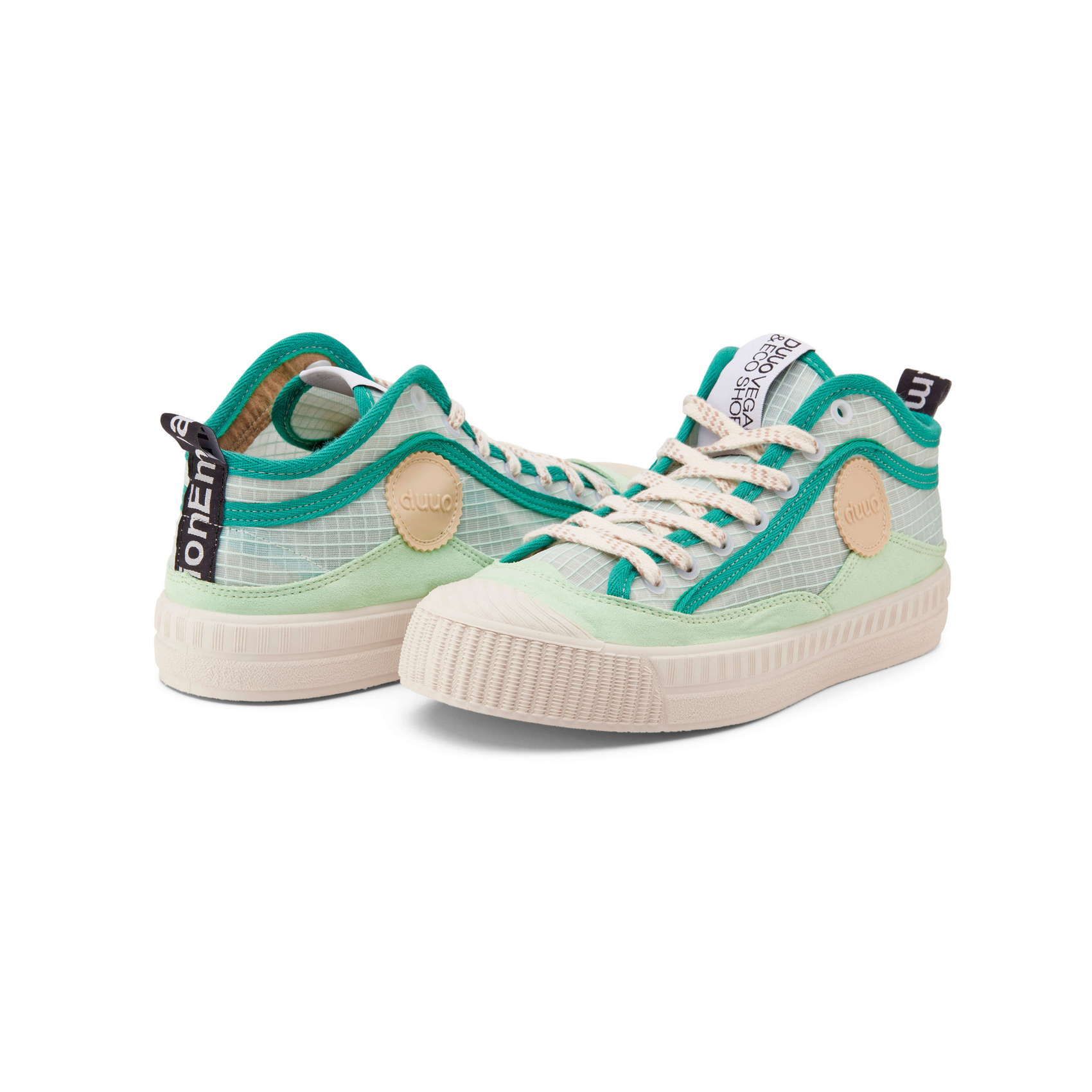 Sneakers alte DUUO COL COVER TUL di colore verde