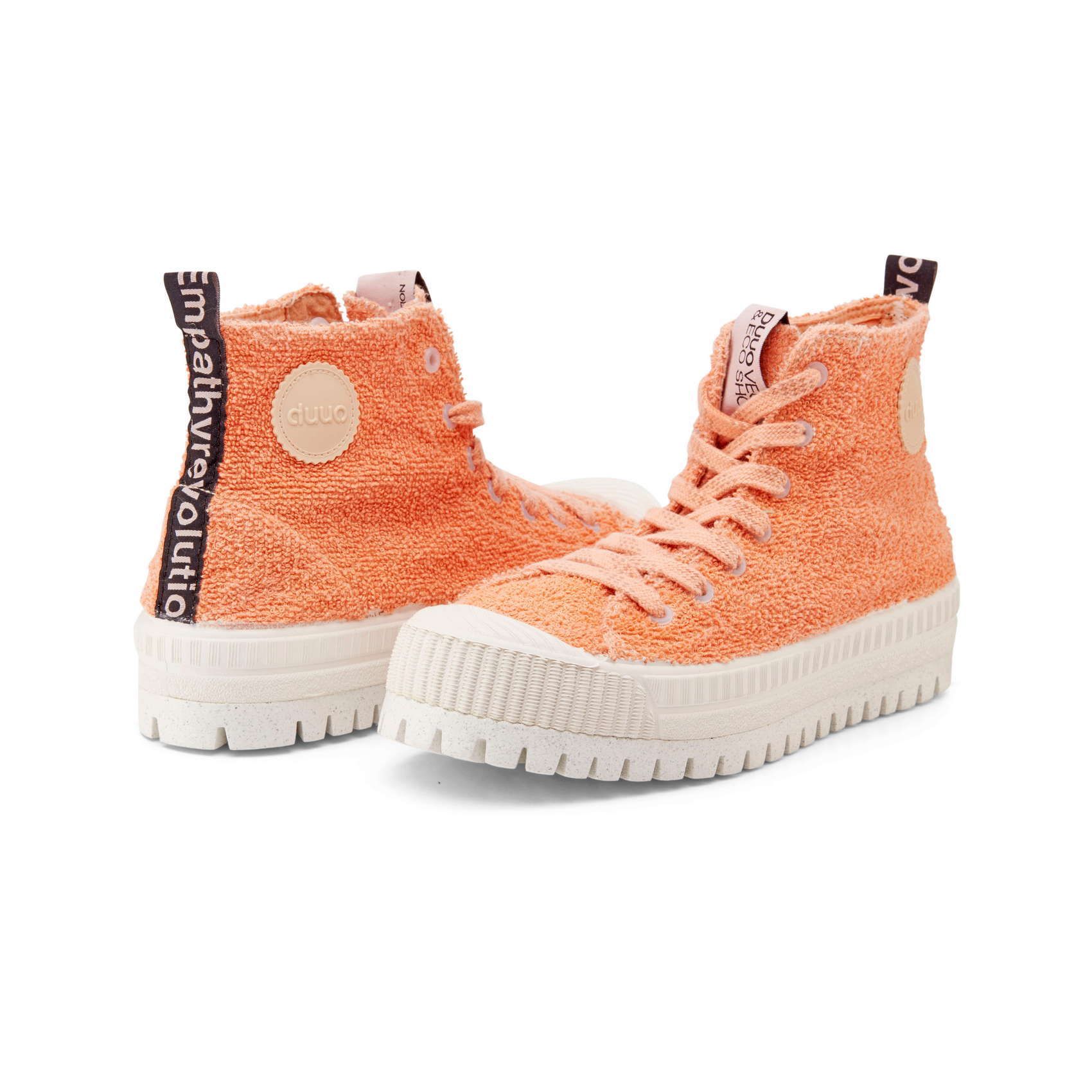 Sabatilla casual DUUO COL PLUS CURLY taronja