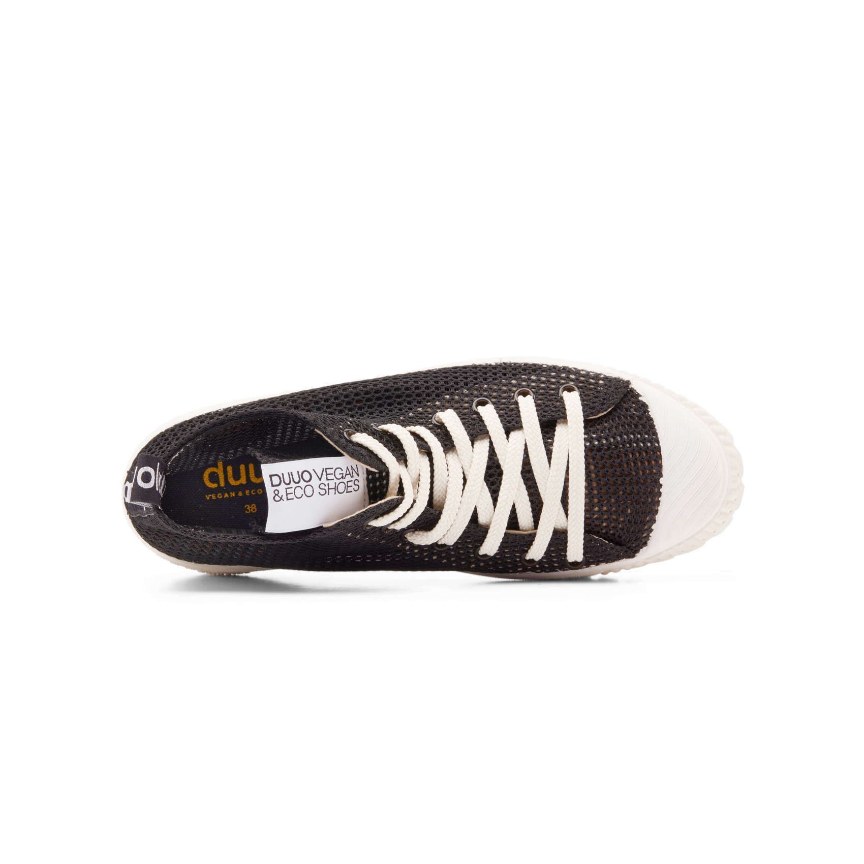 DUUO COL PLUS NET black mesh high sneakers