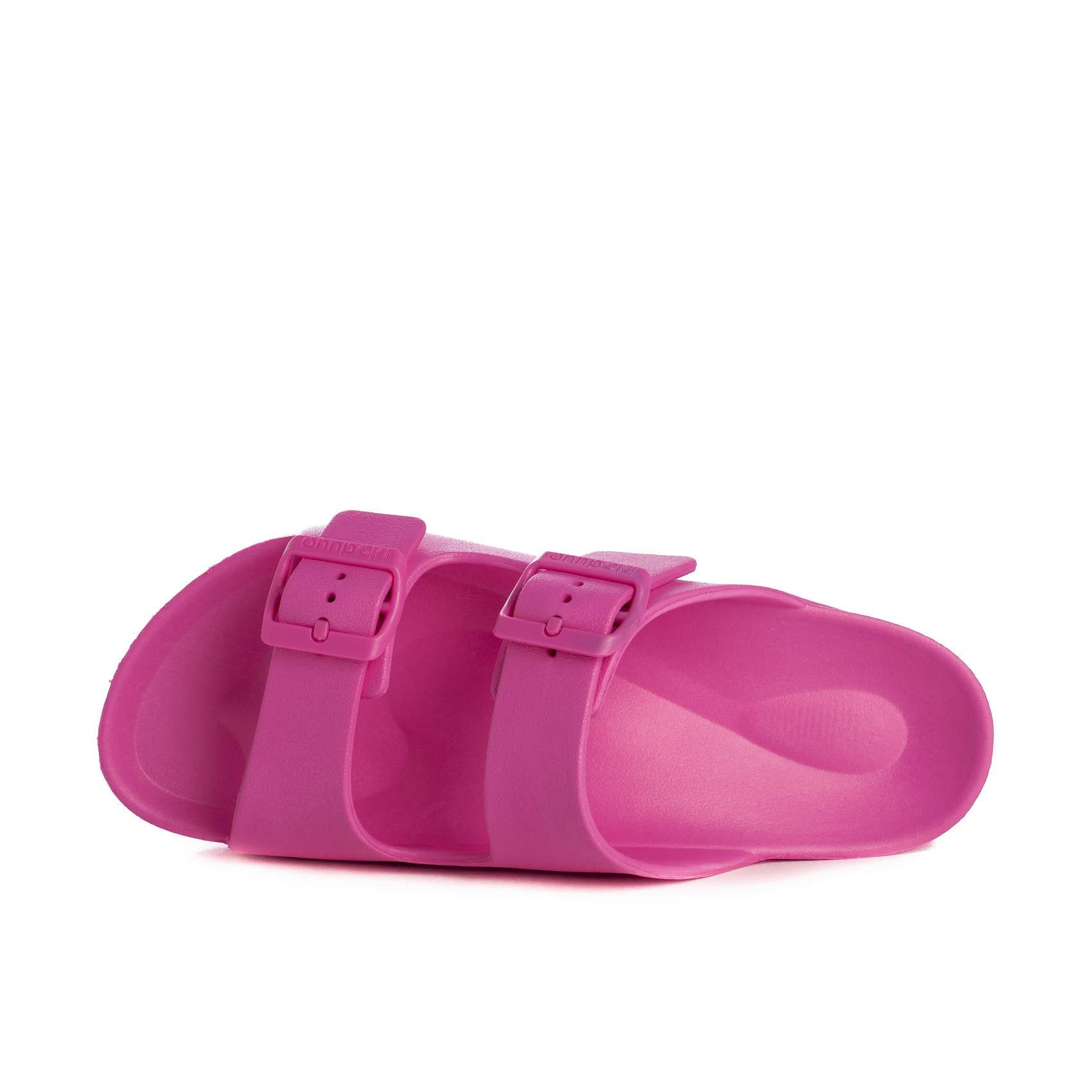 Sandalias rosa fucsia planas block de goma DUUO Eva Flat 04