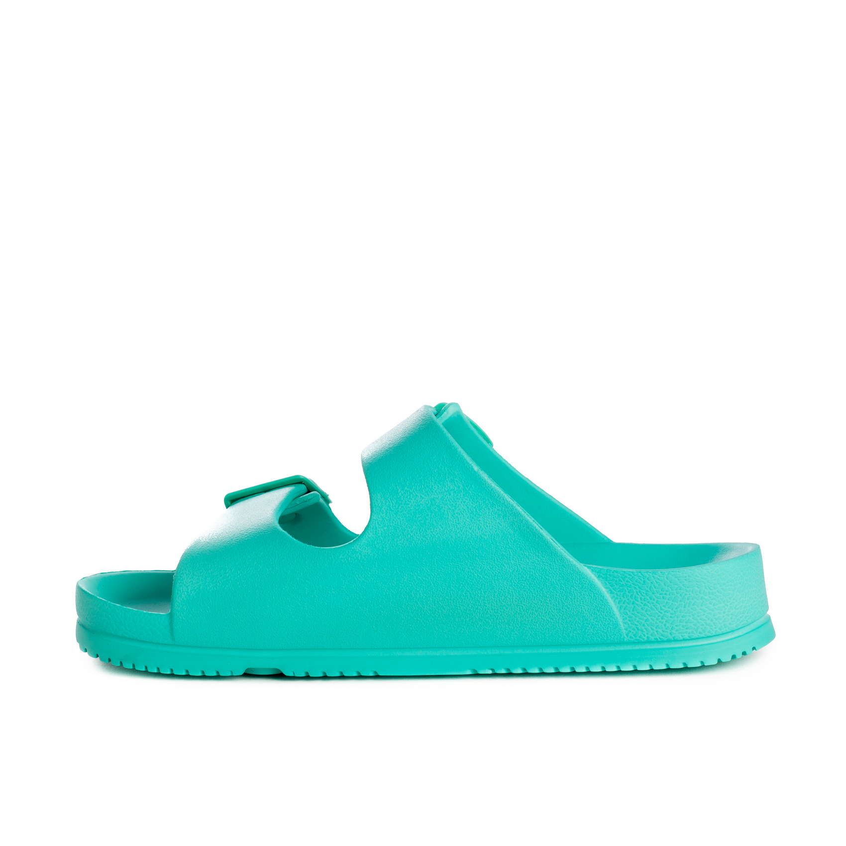 Sandalias azul turquesa planas block de goma DUUO Eva Flat 08
