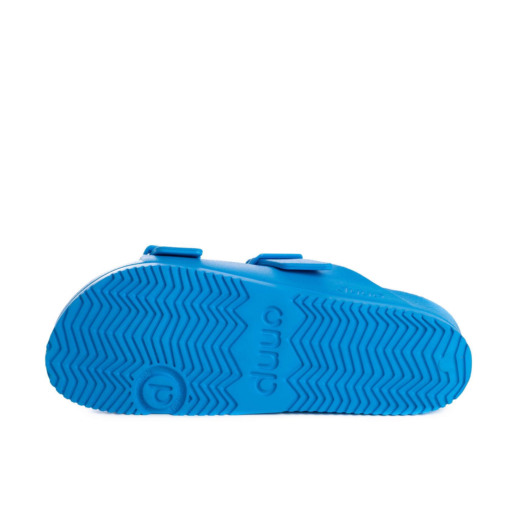 Sandalias azul eléctrico planas block de goma DUUO Eva Flat 12