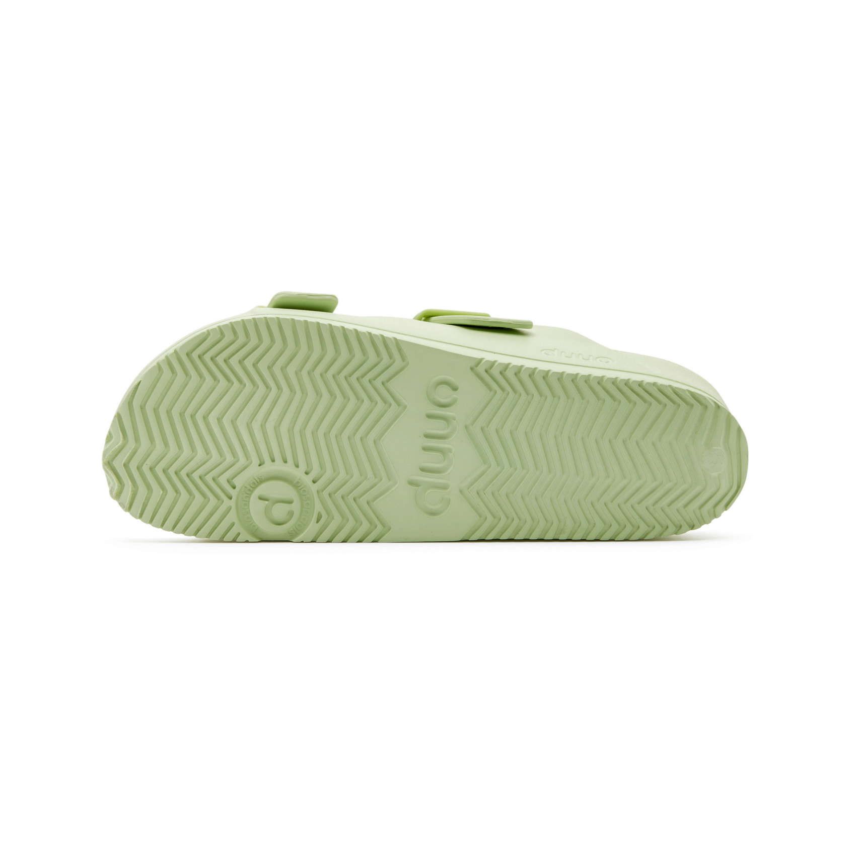 Sandalias verde claro planas de goma DUUO Eva Flat 18