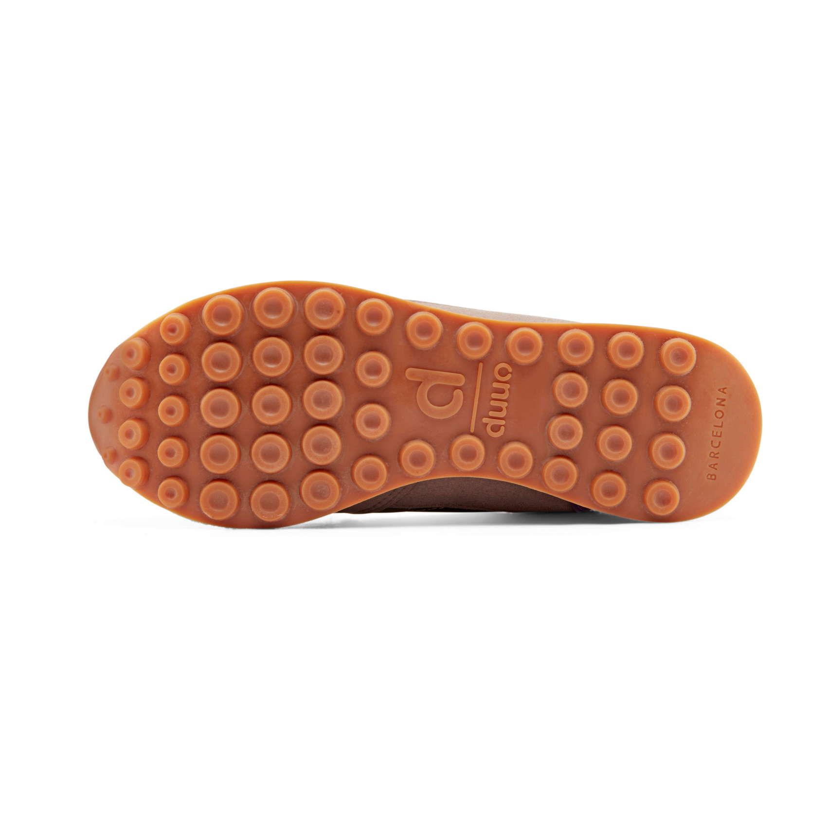 Scarpe da corsa retrò DUUO CALMA HI color kaki e lilla