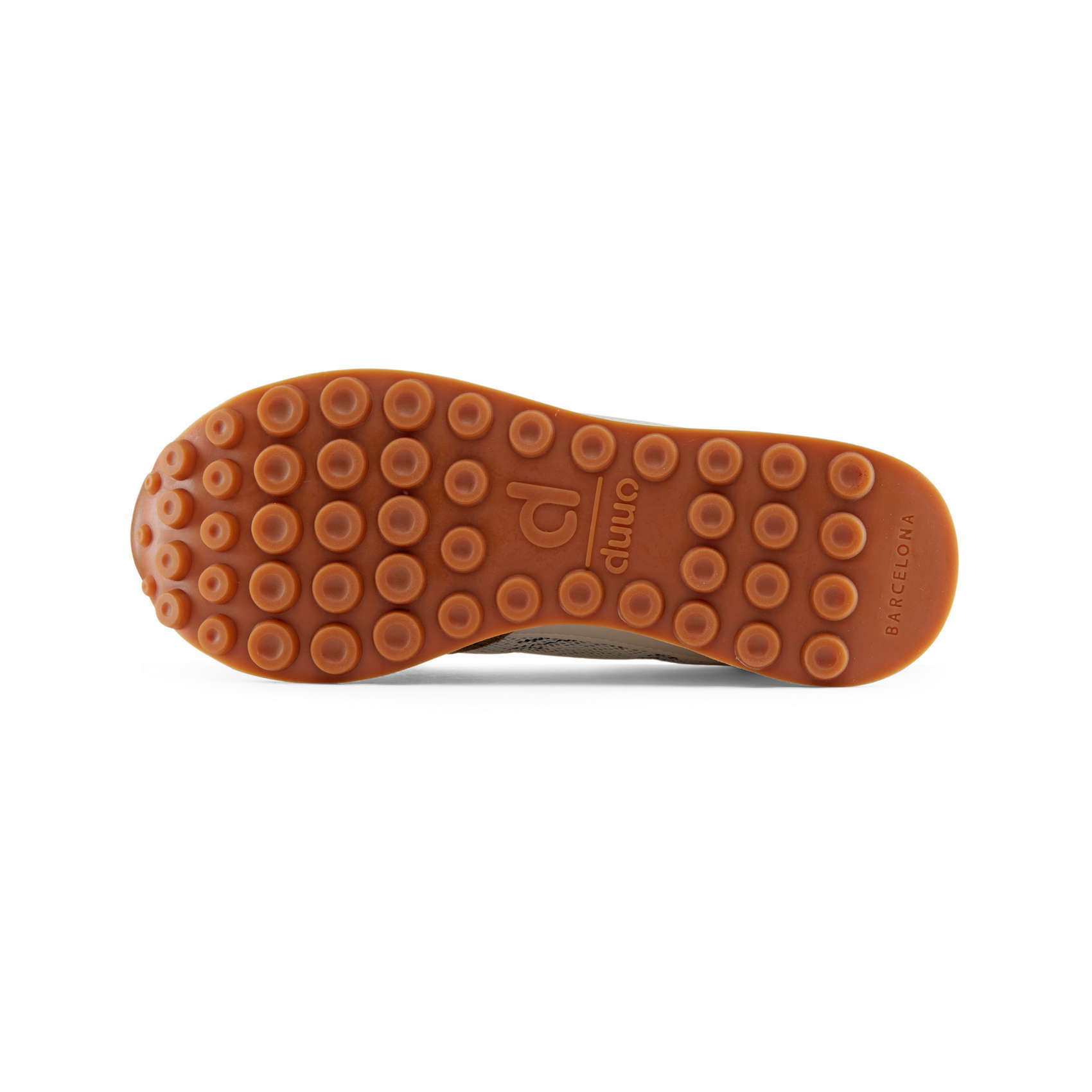 DUUO CALMA HI brown and white retro running shoes