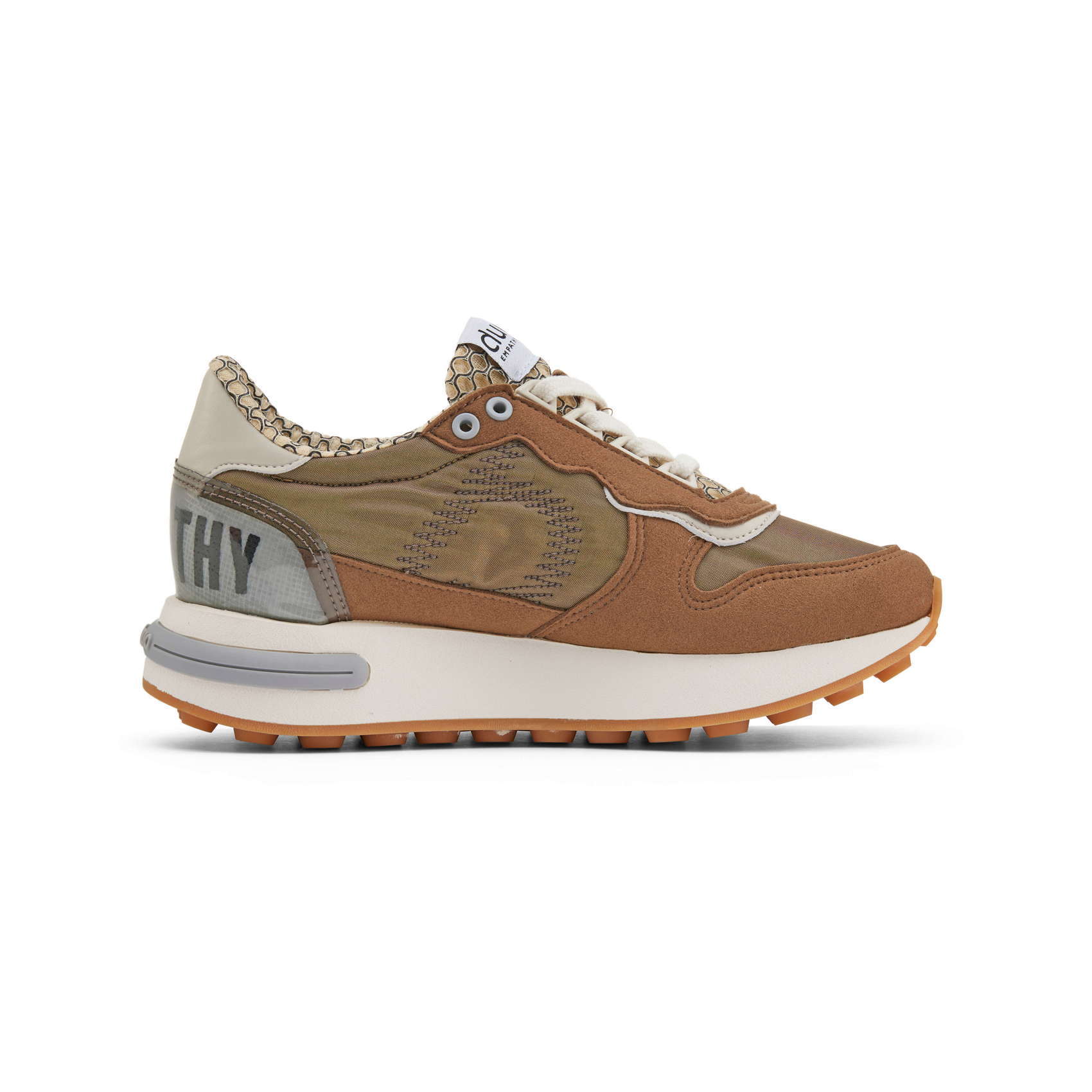 Zapatillas retro con cuña DUUO SLOW CLARK marrón