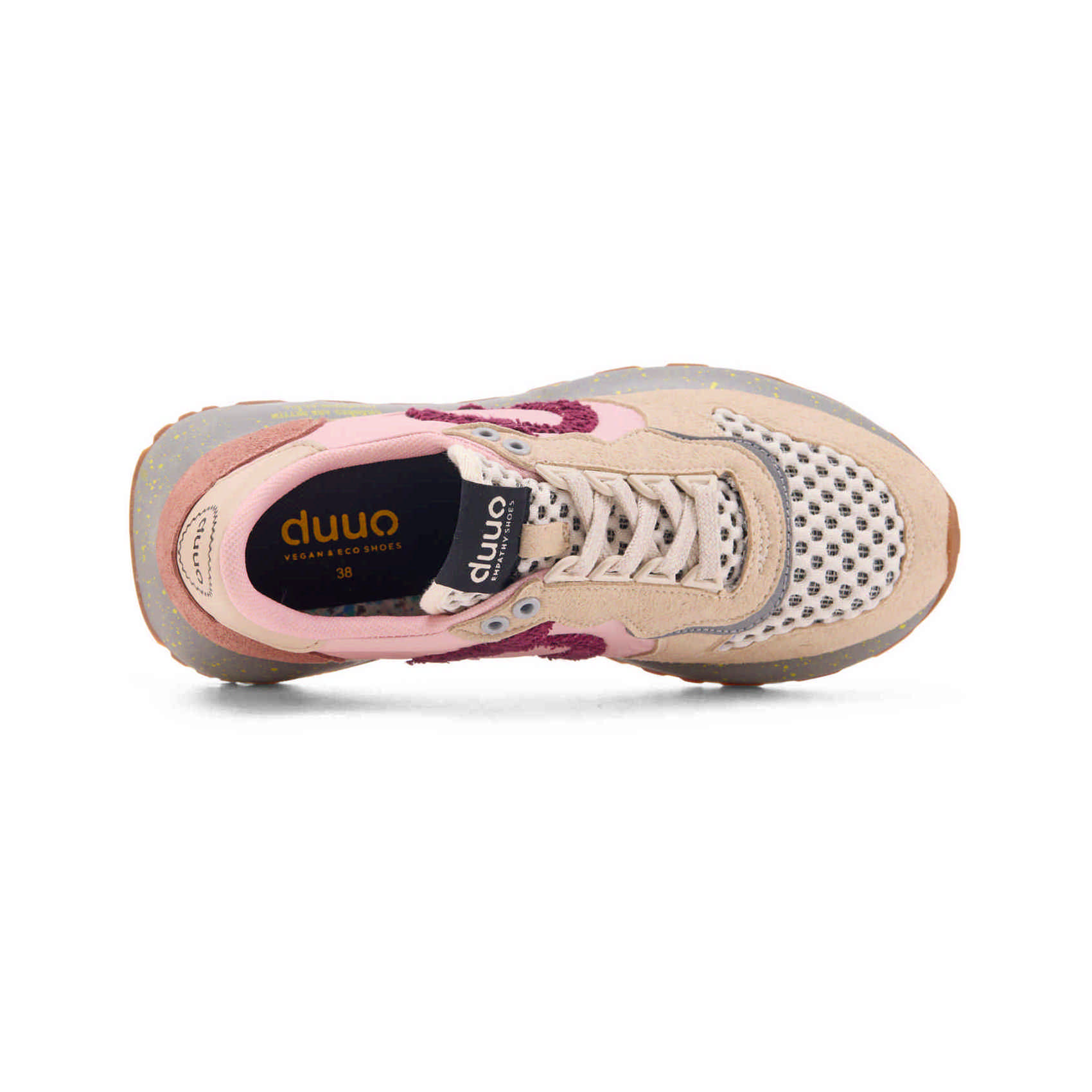 Zapatilla Retro Running en Tonos Rosa y Beige duuo SLOW 26