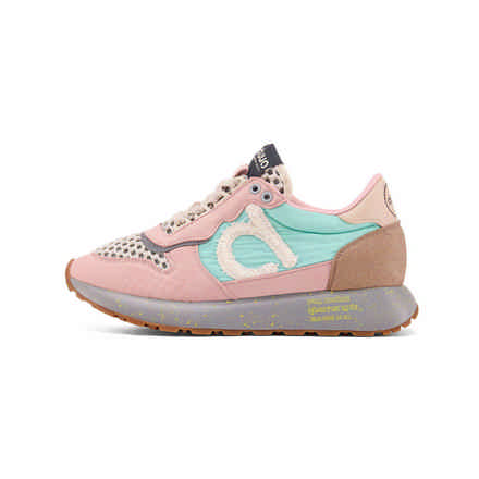 Zapatilla Retro Running en Contraste Azul y Gris duuo SLOW 28