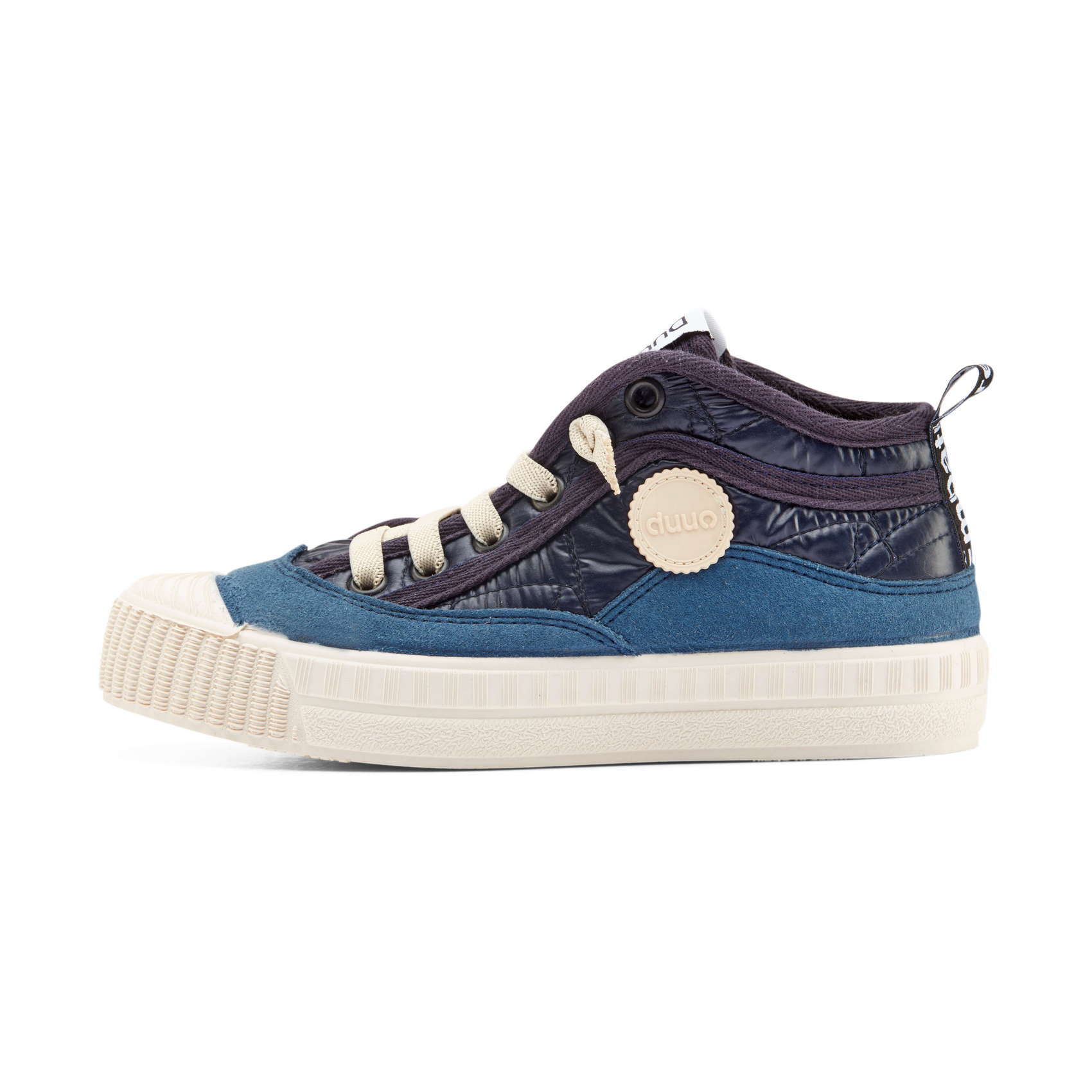 DUUO COL KID COVER sneakers alte vegane da bambino blu navy