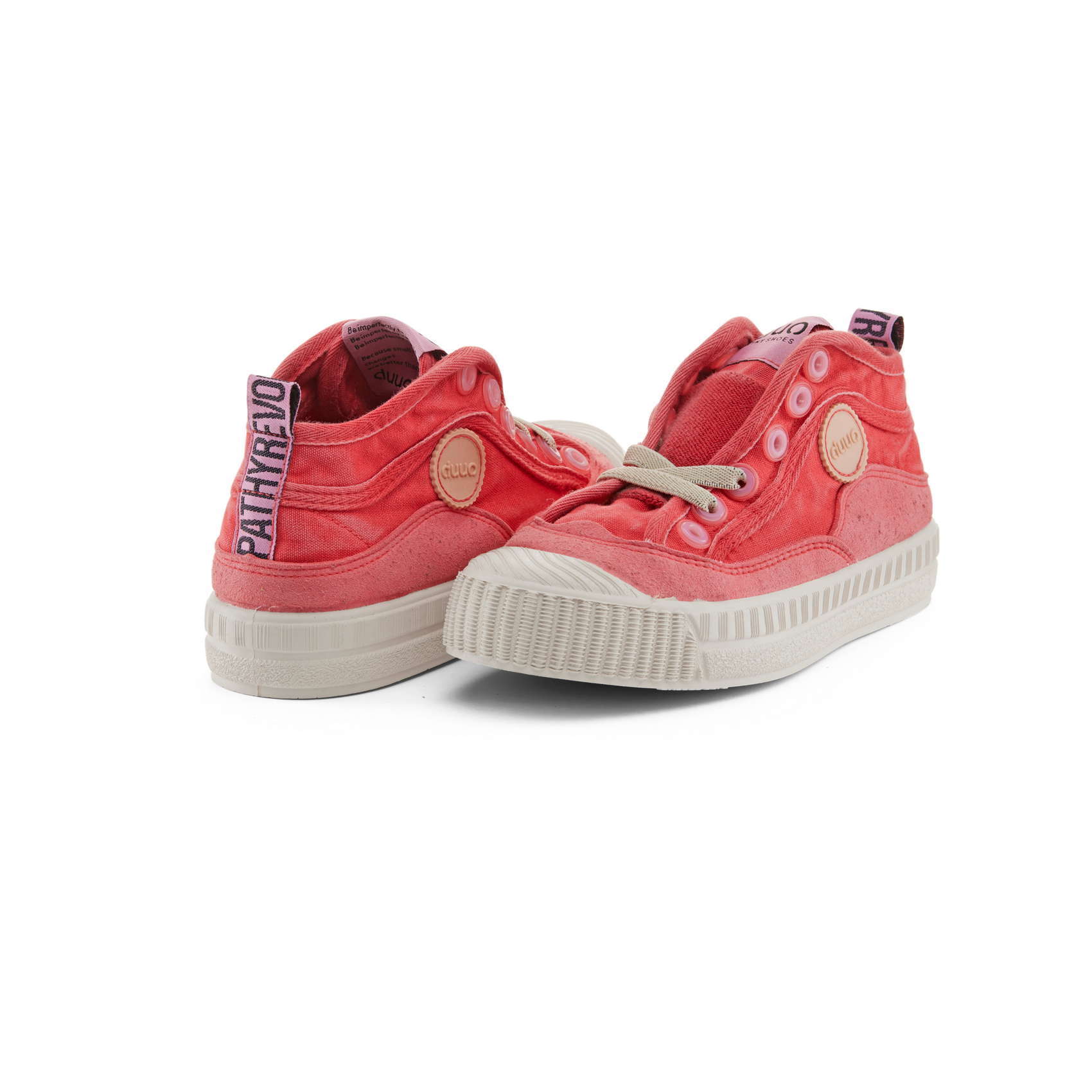 Zapatillas veganas altas infantiles DUUO COL KID COVER rojo