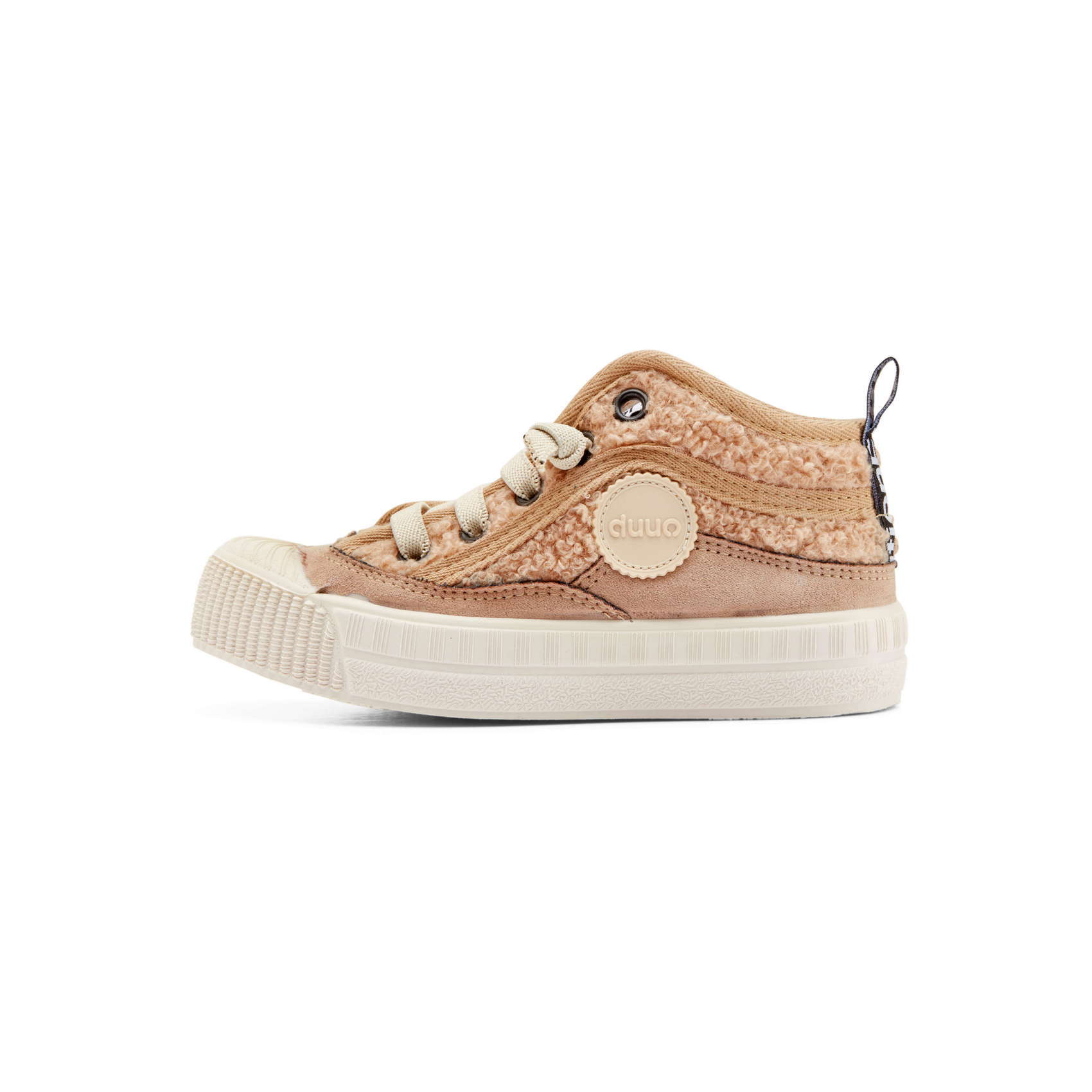 Zapatillas veganas altas infantiles DUUO MINI COL COVER beige