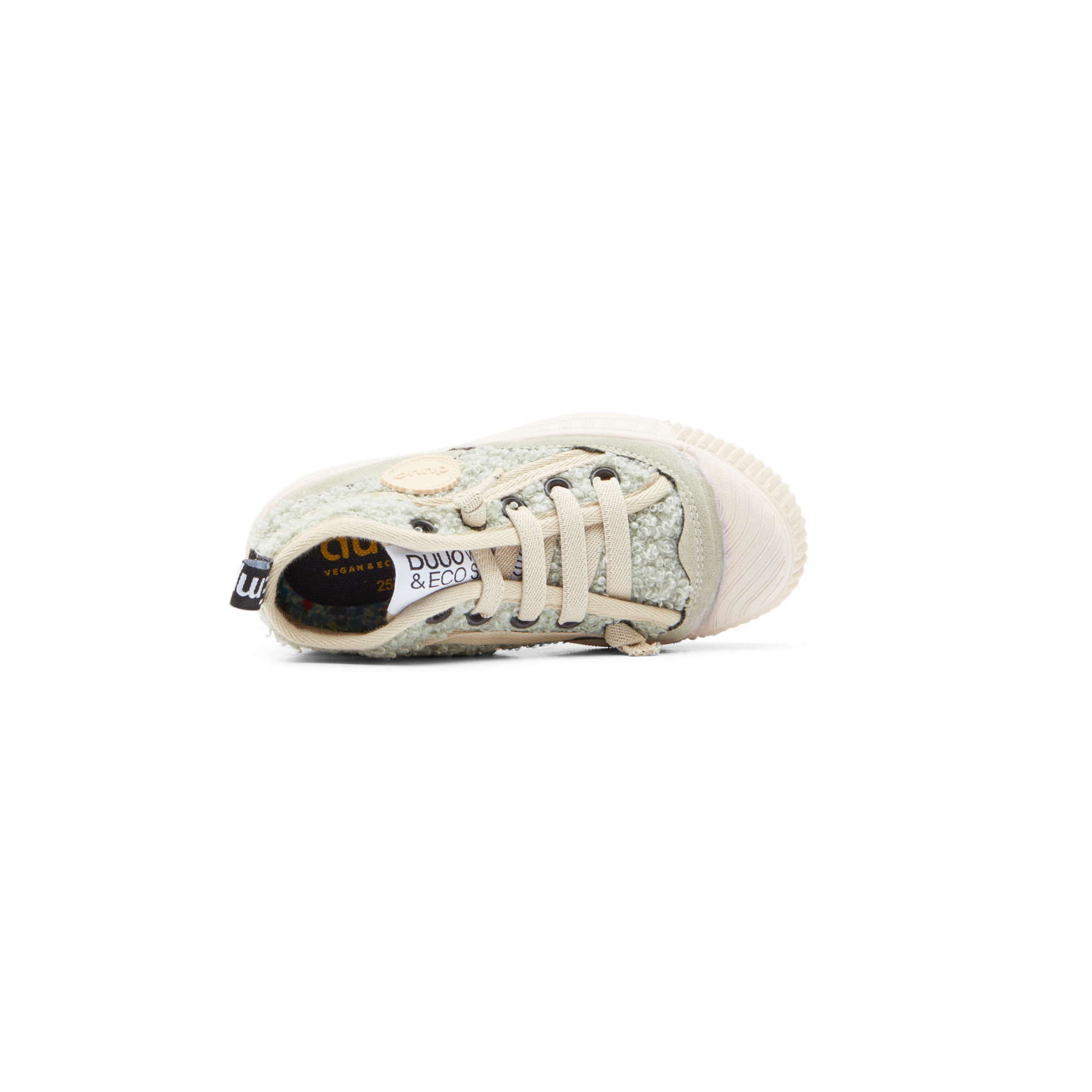 DUUO MINI COL COVER children's high vegan sneakers raw white