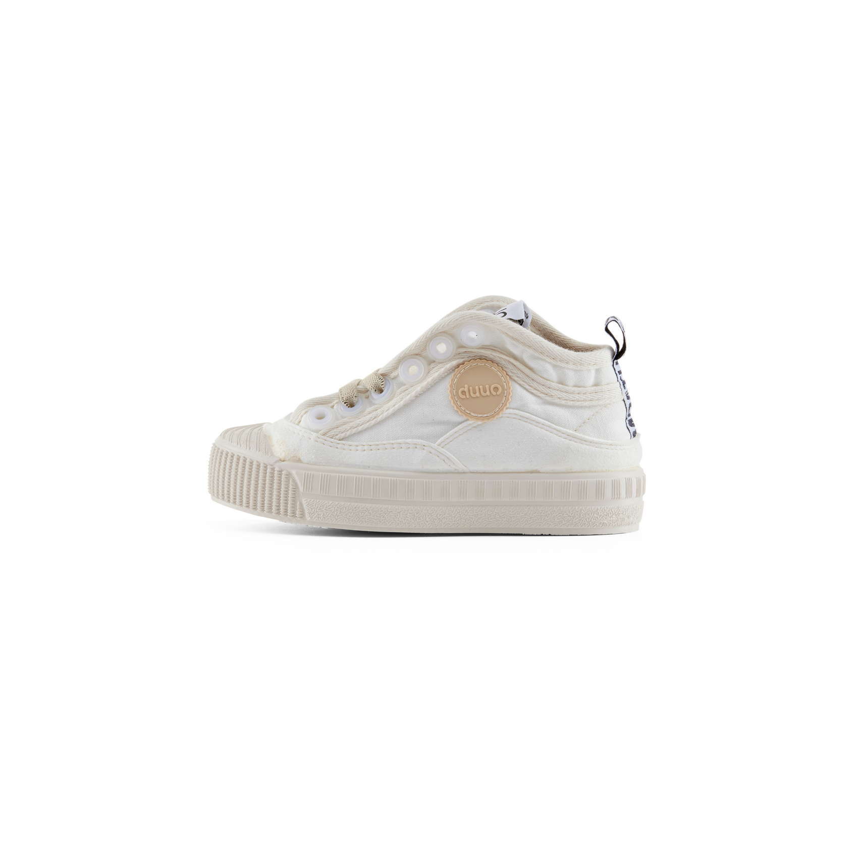 Zapatillas veganas altas infantiles DUUO MINI COL COVER blanco