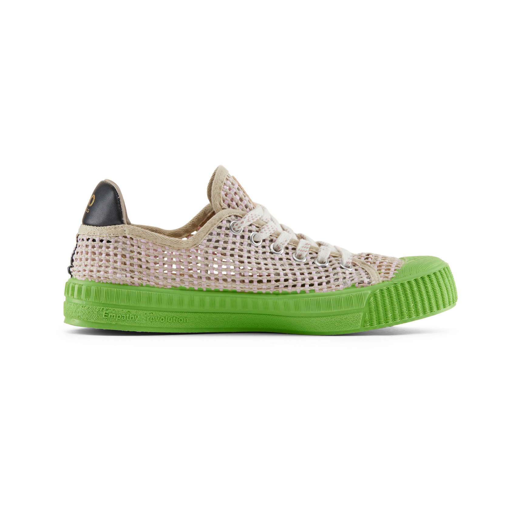 Sneaker piatta con rete intrecciata DUUO COL TREZADO verde