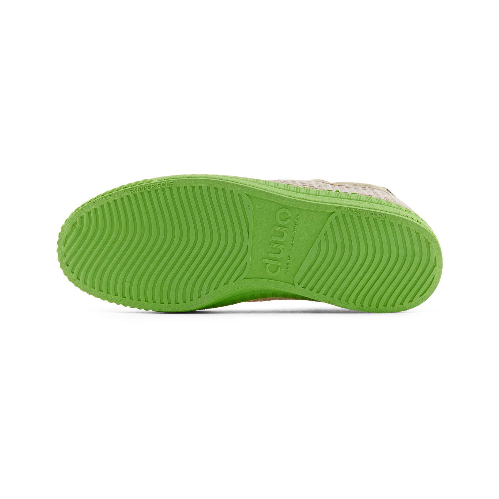 Sneaker piatta con rete intrecciata DUUO COL TREZADO verde