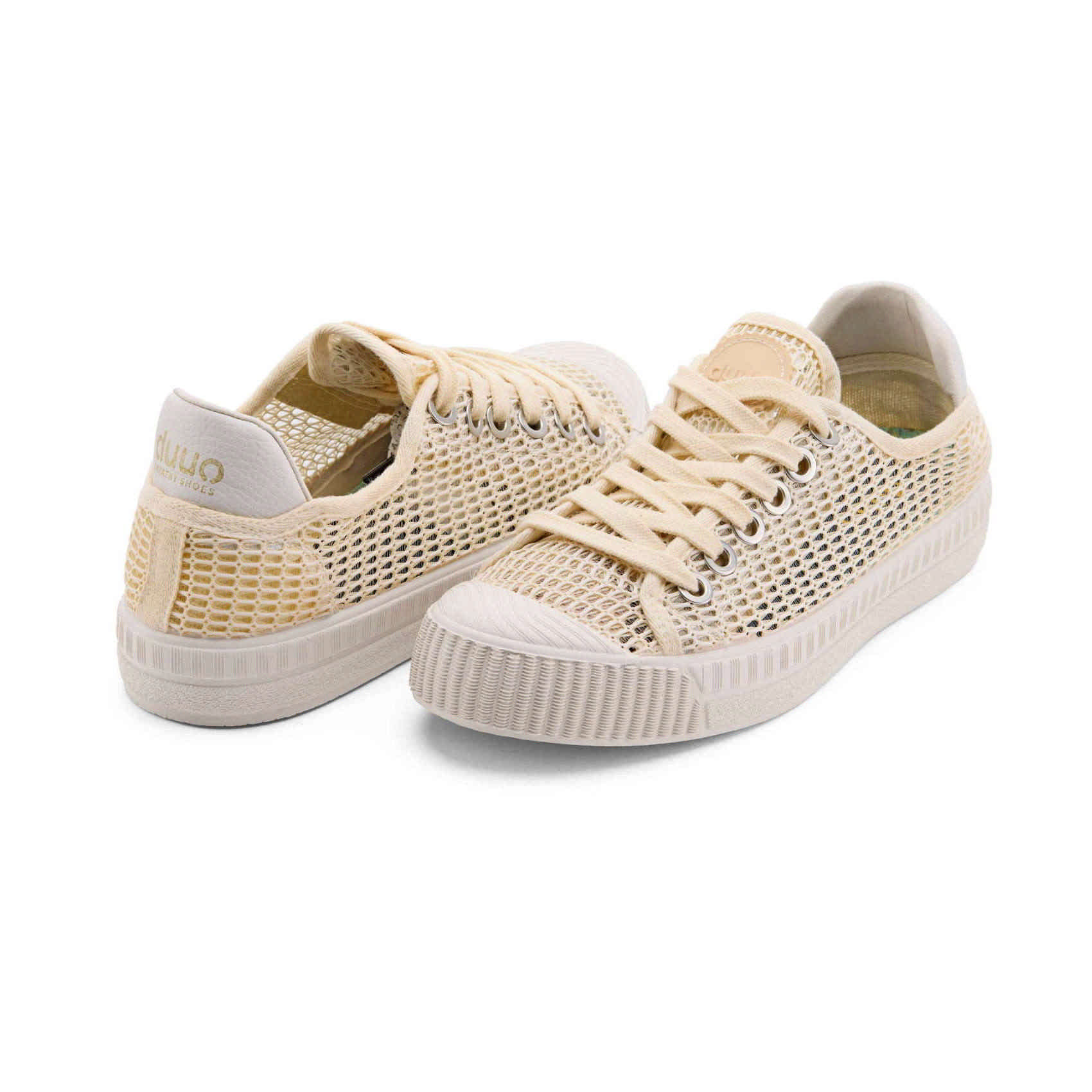 Zapatilla Urbana Sostenible de Rejilla en Color Crema - duuo COL RIMA 191