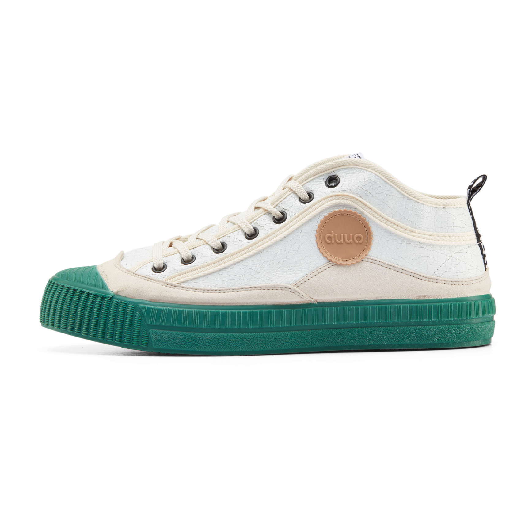 Sneaker alta DUUO COL COVER bianca e verde