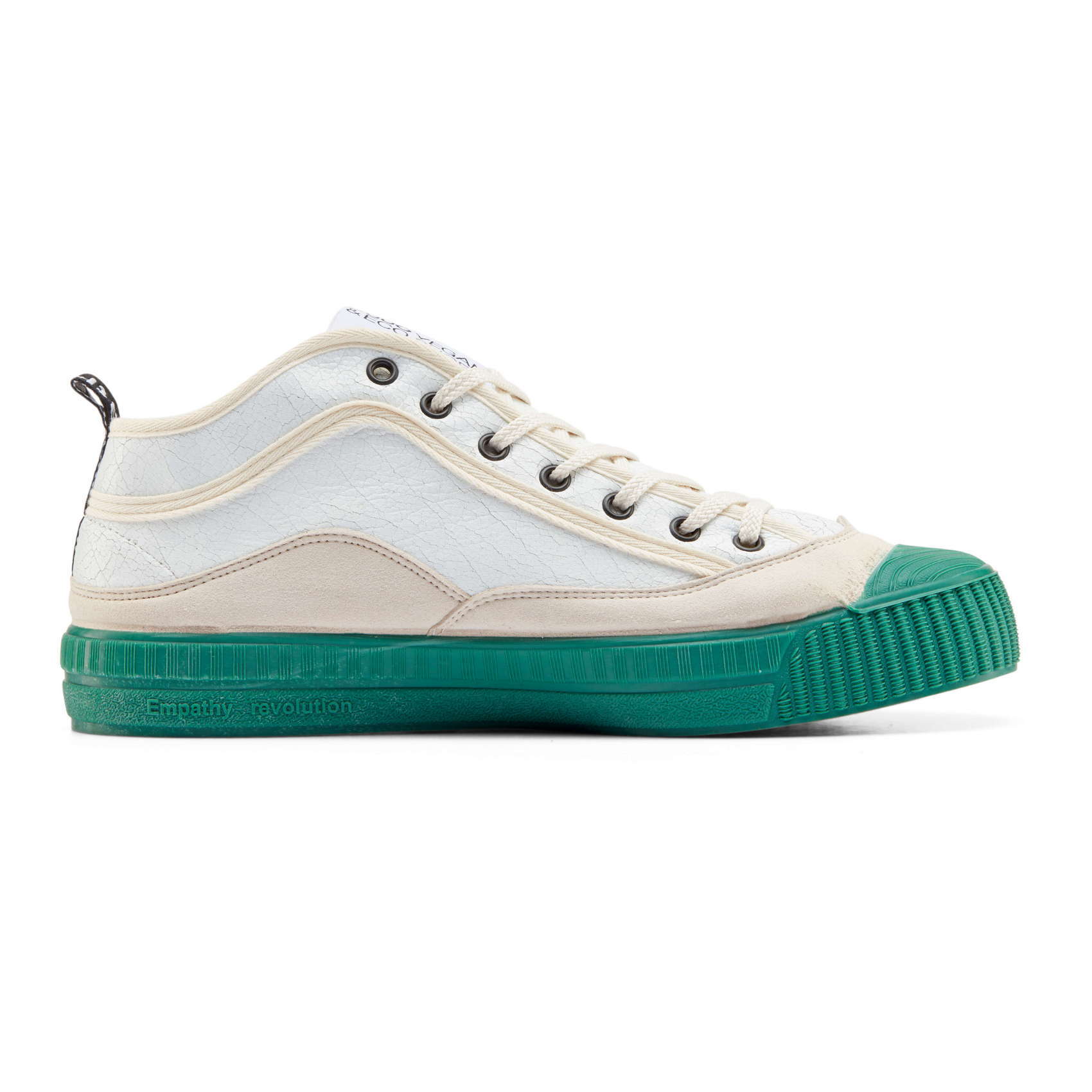 Sneaker alta DUUO COL COVER bianca e verde