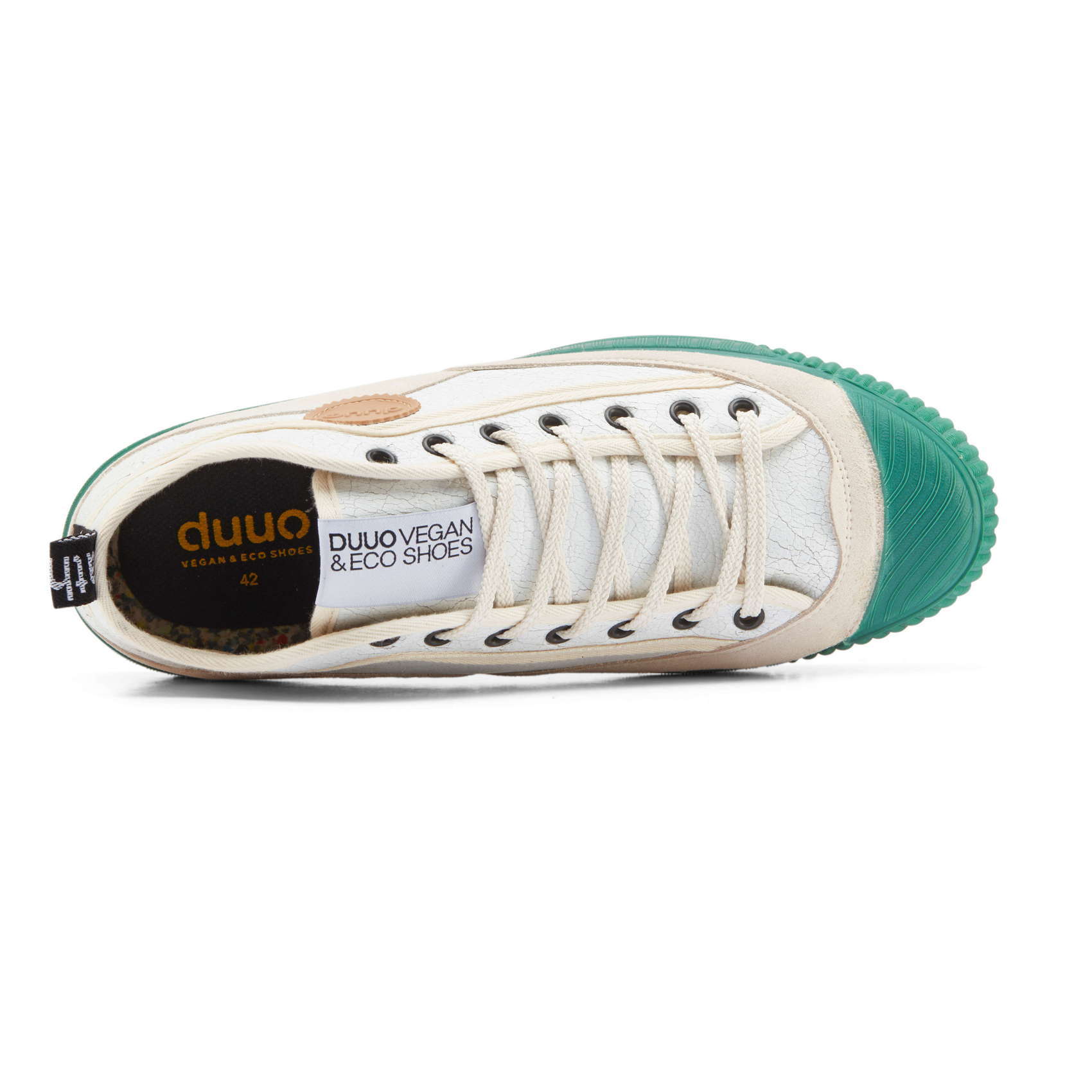 Sneaker alta DUUO COL COVER bianca e verde