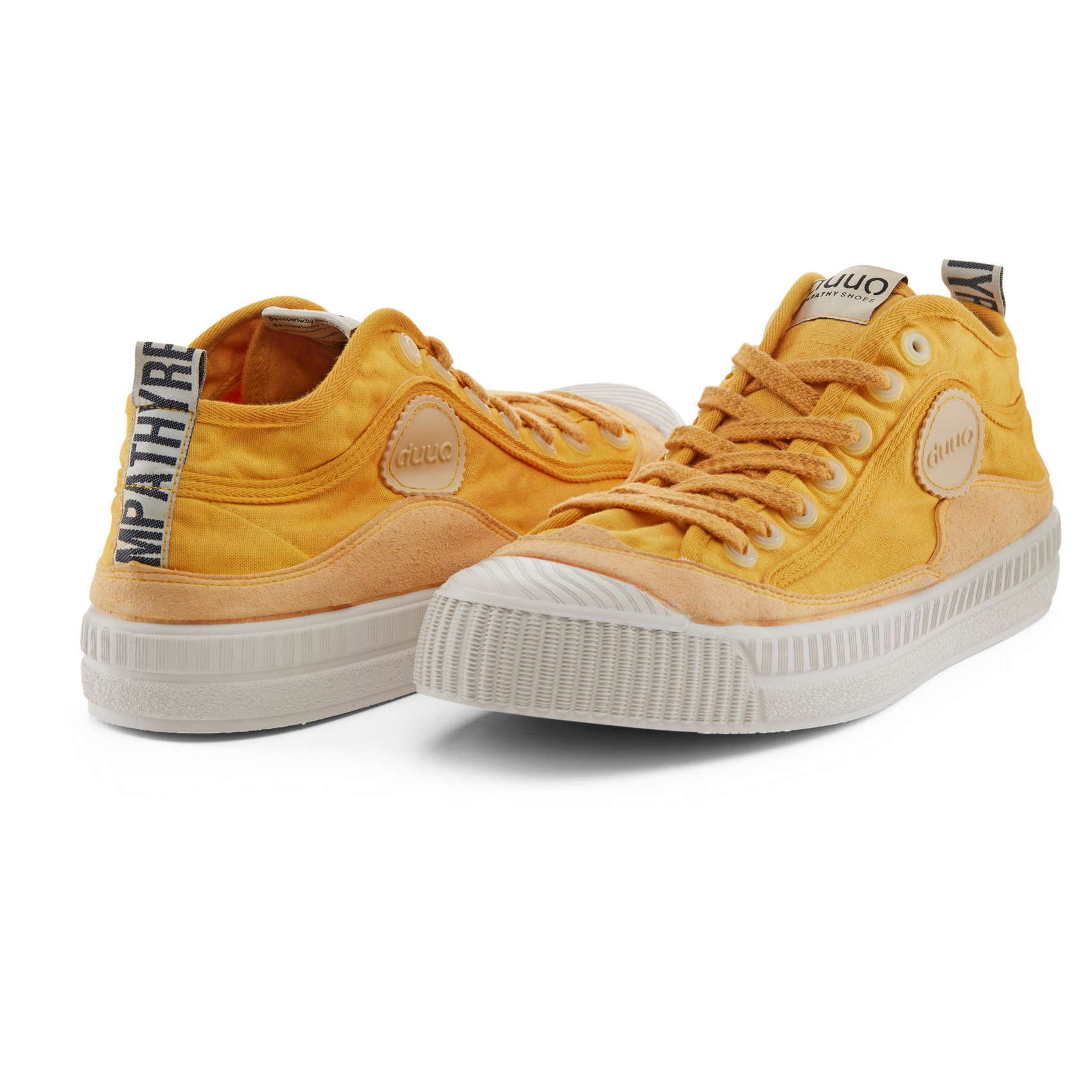 Zapatilla alta de algodón DUUO COL COVER amarillo
