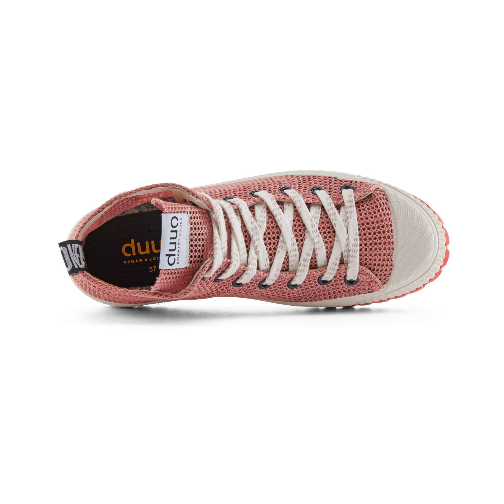 DUUO COL PLUS NET pink mesh high sneakers