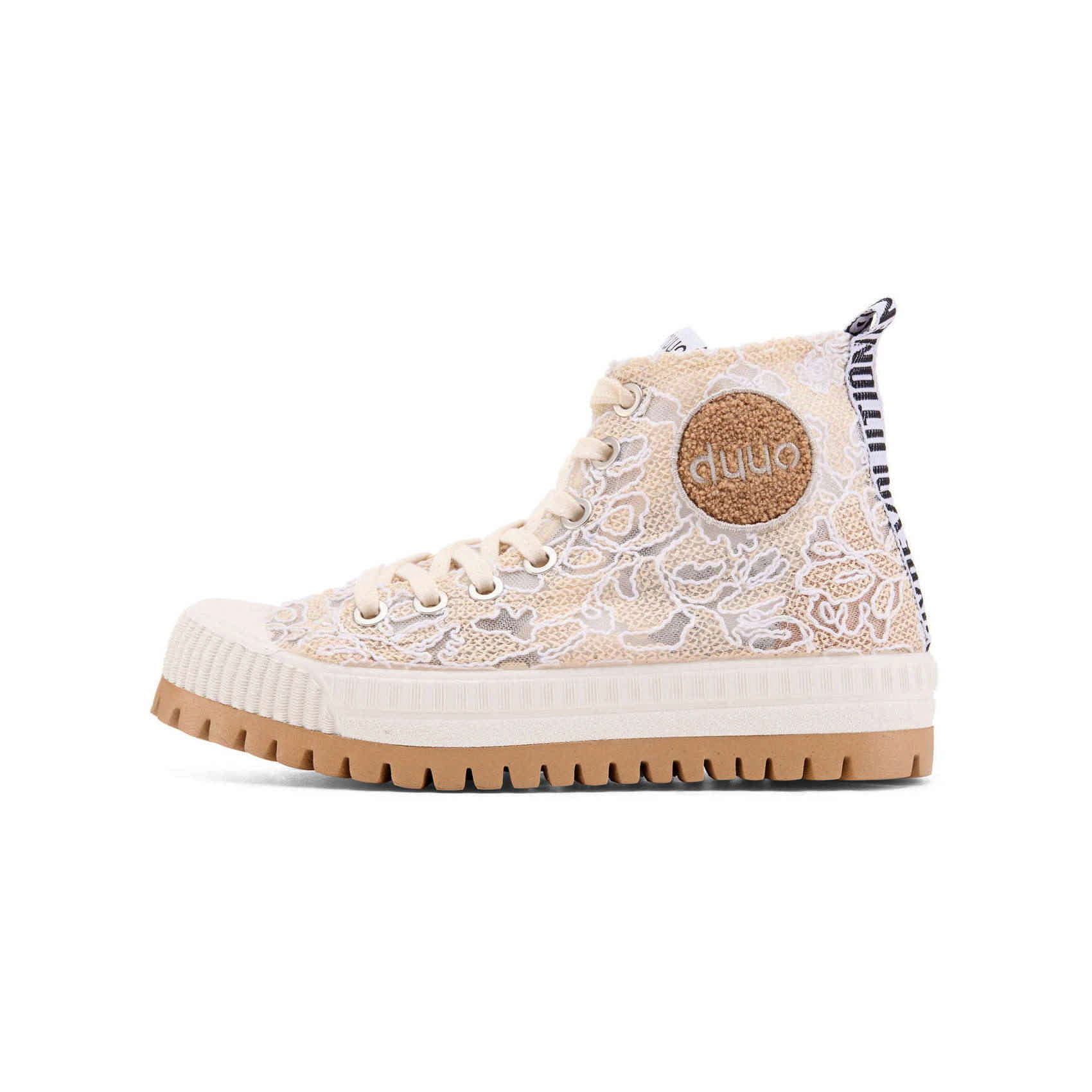 Stivaletto Alto con Tessuto in Pizzo duuo COL PLUS NIKA 66