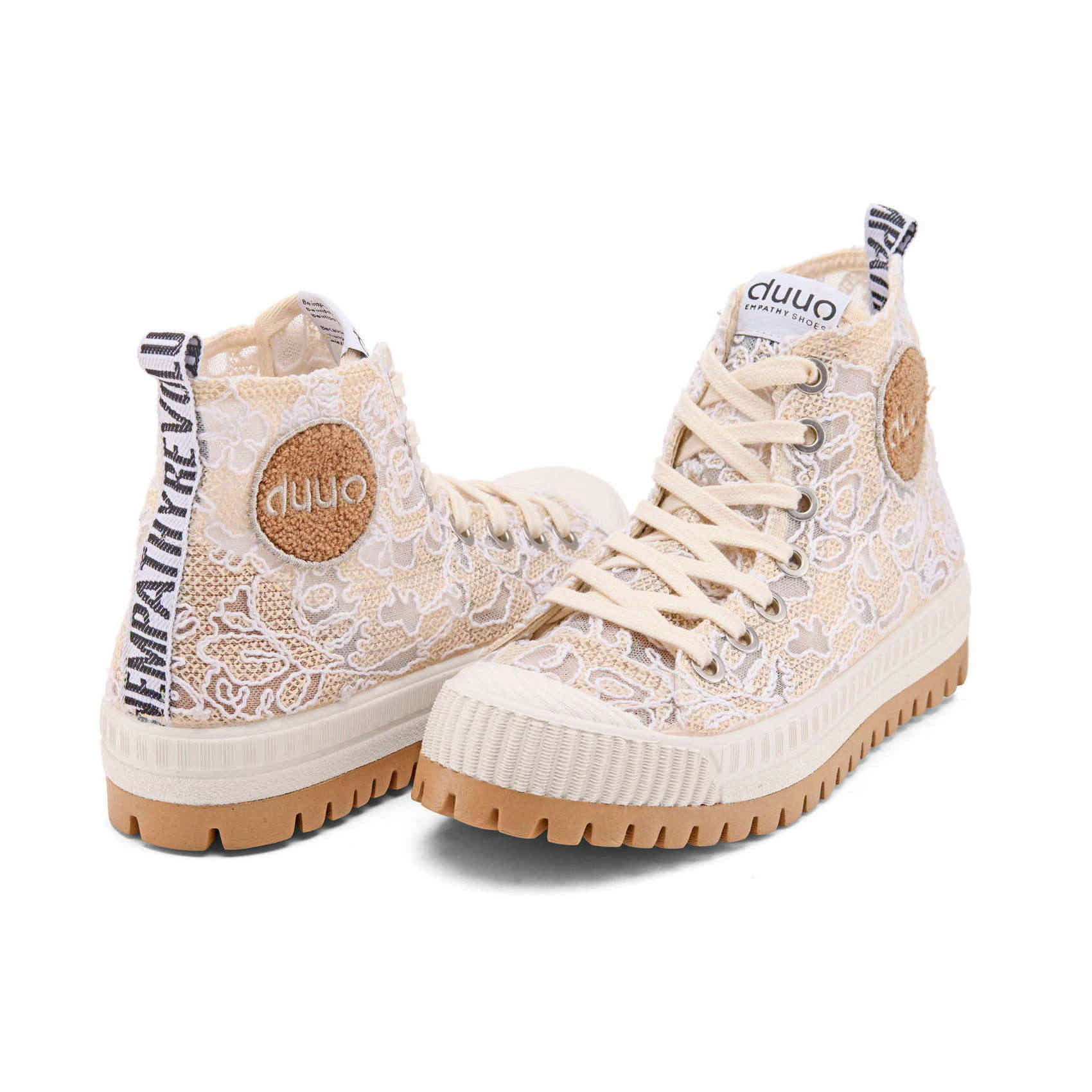 Stivaletto Alto con Tessuto in Pizzo duuo COL PLUS NIKA 66