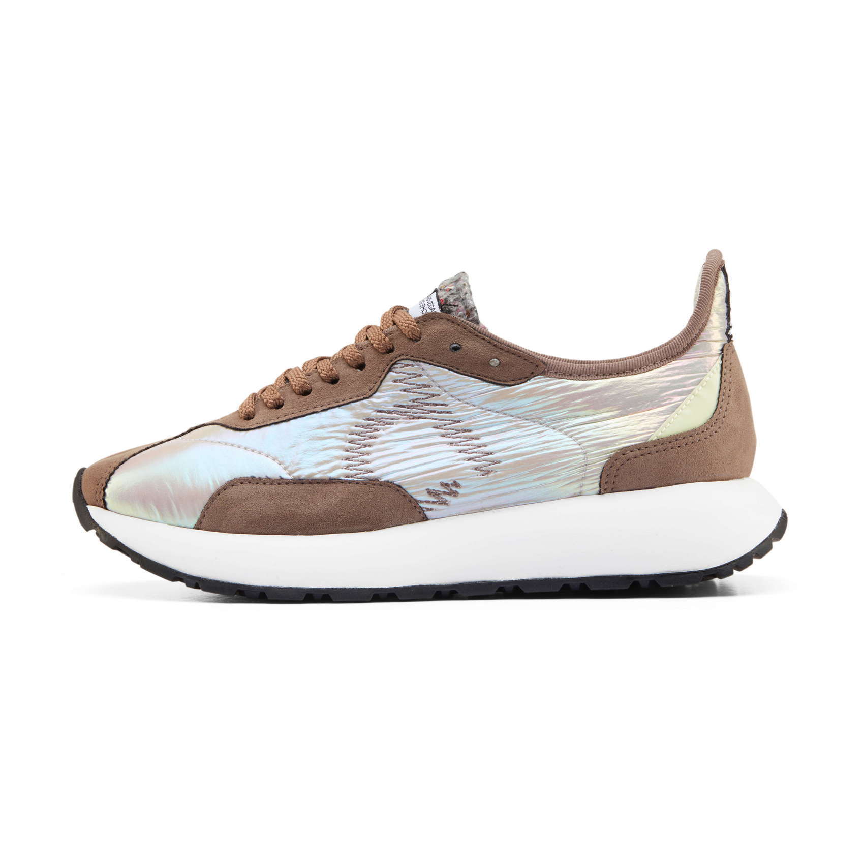 Zapatillas urbanas DUUO SENSEI IRIS blanco y marrón iridiscente