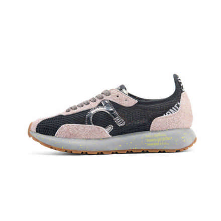 Black Mesh and Pink Contrast Urban Sneaker duuo SENSEI YETI 141