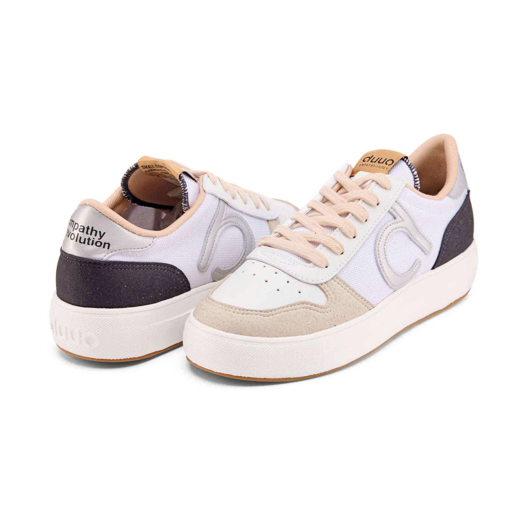 Vamba casual de plataforma amb detalls platejats i negres duuo FENIX 119