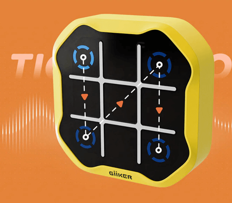 Juego Tres En Raya De Madera - Tic Tac Toe Clásico 18x6x3 Cm, Ideal Para Niños