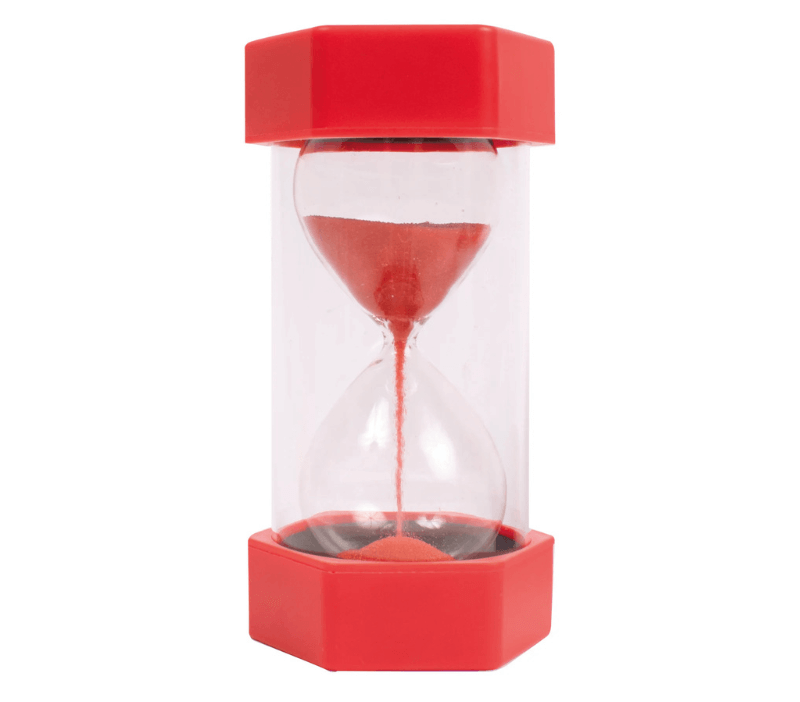 Reloj de arena de 30 segundos — Color rojo intenso