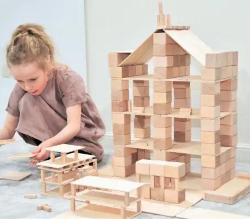 Juego de construcción de madera Just 366 piezas