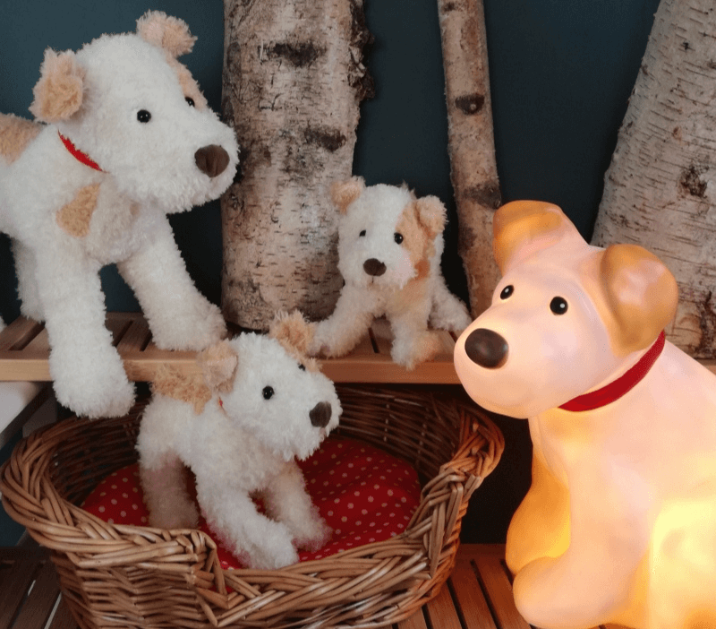 Eliot Perrito de peluche suave, tierno y entrañable