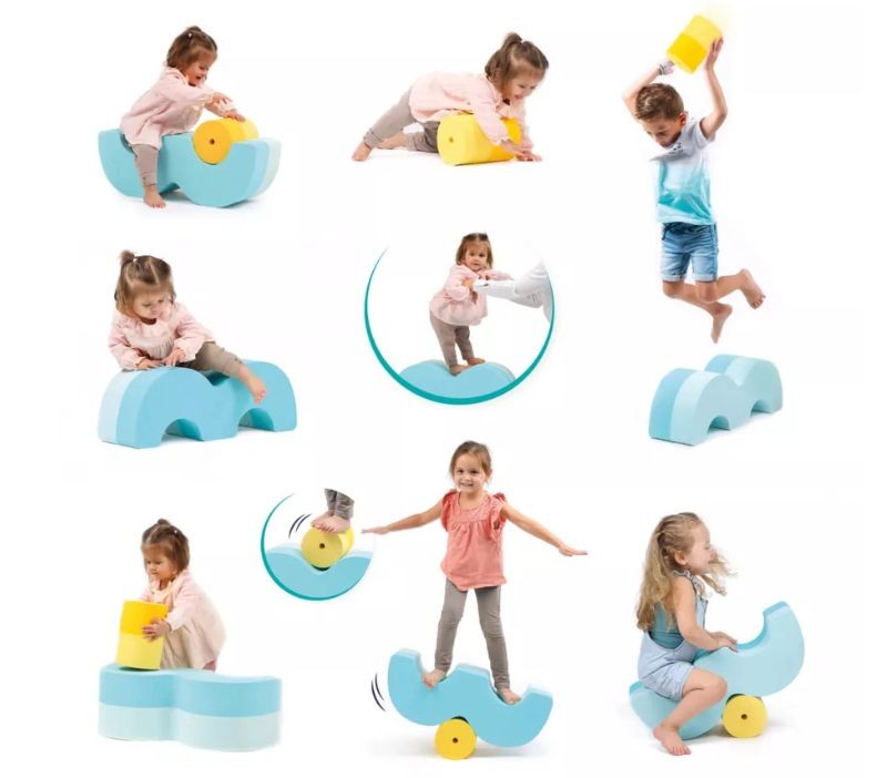 Módulos de motricidad versátiles para saltar e imaginar