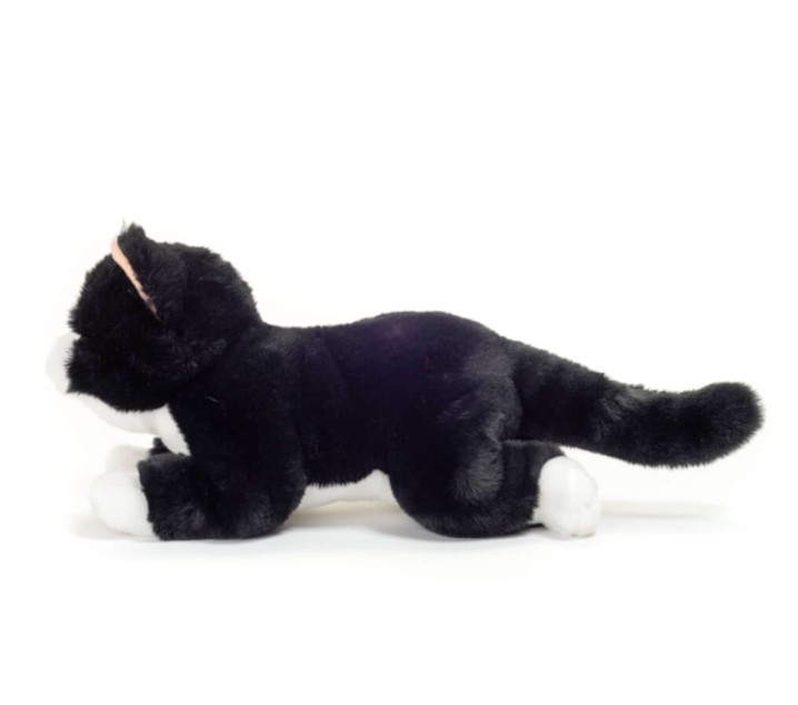 Gato de peluche blanco y negro 30 cm de Hermann Teddy