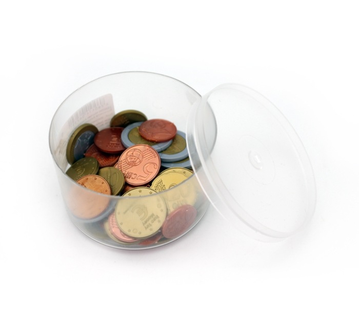 Learning Resources LSP0026-EUR – Set De 100 Monedas De Juguete De Euro, Ideal Para Aprender Matemáticas Y Reconocer Monedas Desde 5 Años