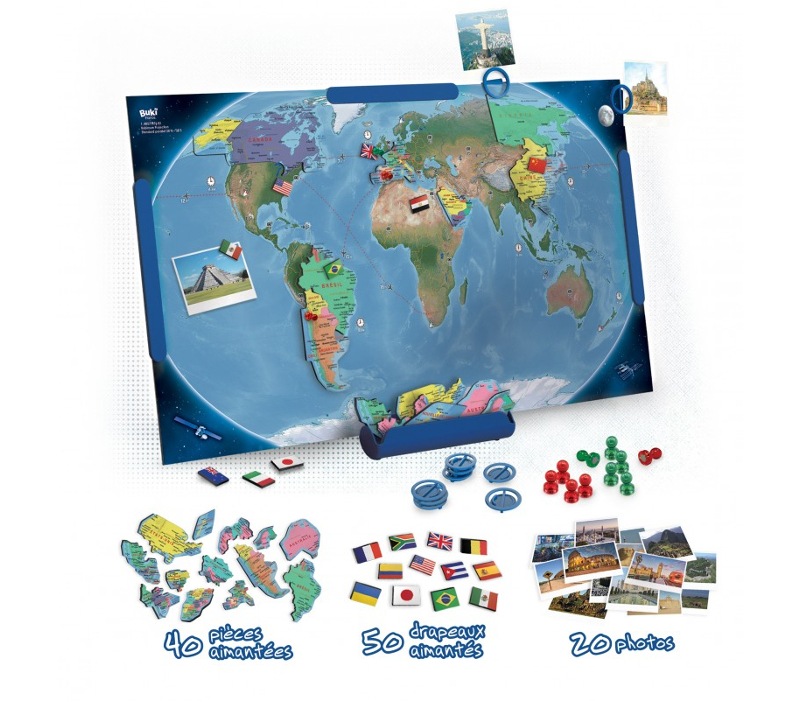 Planisferio magnético con muchos accesorios