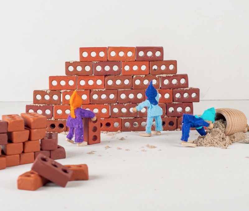 Juego de construcción para niños y niñas de de ladrillos