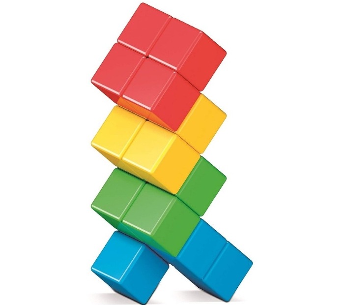 geomag magic cube green 16 piezas